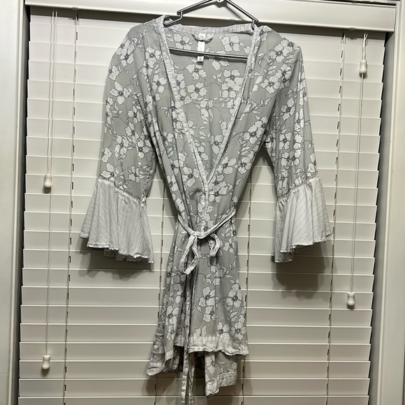 Floral Wrap Top - Picture 1 of 3